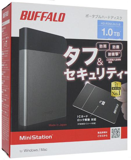 BUFFALO製PortableHD　HD-PZN1.0U3-B　1TB