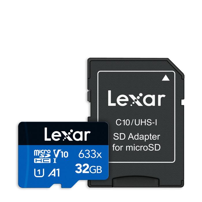 Lexar microSDカード High-Performance 633x 最大読出100MB/s Nintendo Switch/ドライブレコーダー 対応 Class10 UHS-1 V30 SDアダプタ付 10年間限定保証 (32, GB) 商品画像1：FAST-Online