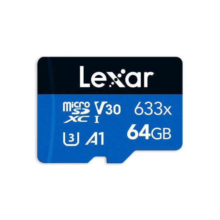  Lexar High-Performance 633x microSDH 64GB UHS-I BLUE シリーズ Class 10 A1 UHS-I V30 メモリーカード LMS0633064G-BNNNG 商品画像5：FAST-Online