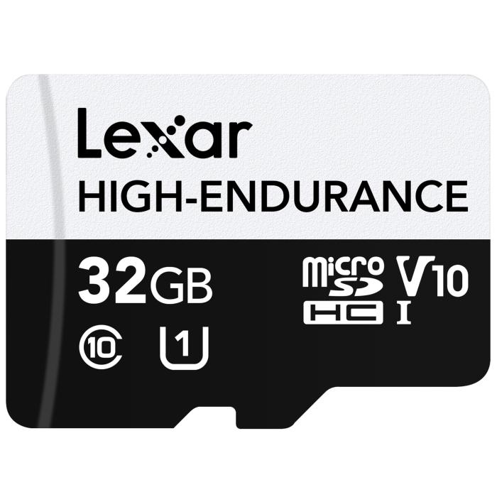 Lexar HIGH-ENDURANCE microSDHCカード 高耐久性 UHS-I U1 Class10 V30 4K 最大読込100MB/s MSHGED032G-BCNNG 商品画像1：FAST-Online
