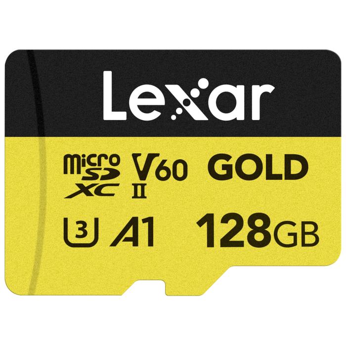 Lexar Professional Gold MicroSDXCカード UHS-II C10 U3 V60 A1 フルHD 4K UHD 最大280MB/s LMSGOLD128G-BNNNG 商品画像1：FAST-Online