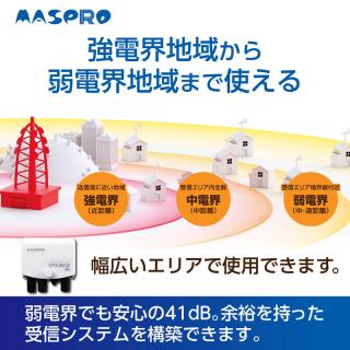 マスプロ電工 UHF BS CS ブースター EP3UBCBの通販なら: GBFT Online