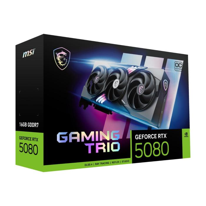 MSI GeForce RTX 5080 16G GAMING TRIO OC [PCIExp 16GB] グラフィックボード 商品画像7：パソコンパーツのグラプラス