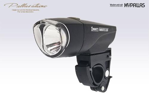 自転車用LEDライト 1WATT LEDライト スタイリッシュで明るい 防滴仕様 マイパラス　MP-LT04　（JAN　4547035500472） 商品画像3：hitmarket