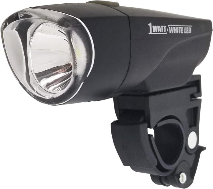 自転車用LEDライト 1WATT LEDライト スタイリッシュで明るい 防滴仕様 マイパラス　MP-LT04　（JAN　4547035500472） 商品画像1：hitmarket