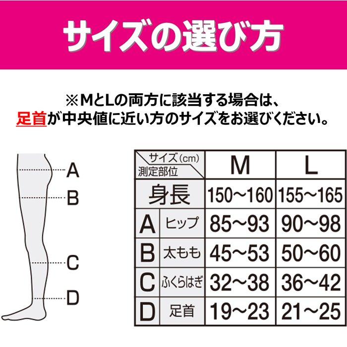 【Mサイズ】スタイルキープレギンス パンツタイプ スリムウォーク 着圧 ソックス 美脚 ピップ むくみ 商品画像7：HOTMART PLUS