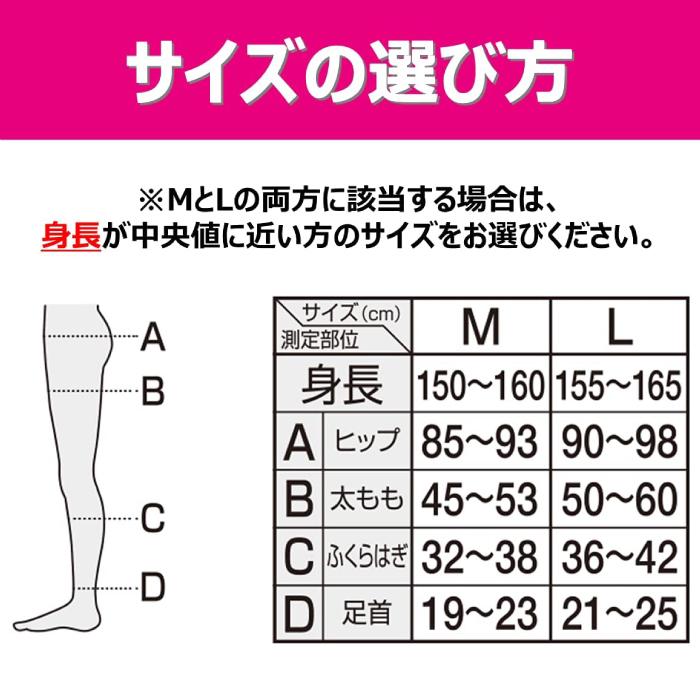 【Mサイズ】リカバリーレギンス パンツタイプ スリムウォーク 着圧 ソックス 美脚 ピップ むくみ 商品画像7：HOTMART PLUS