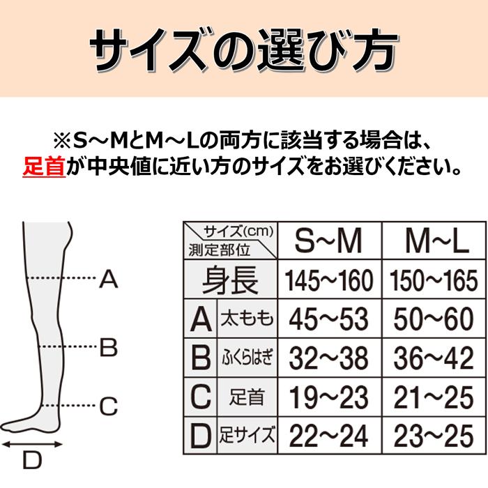 【SMサイズ】ラベンダー 美脚ロング スリムウォーク 着圧 ソックス 美脚 ピップ むくみ 商品画像6：HOTMART PLUS