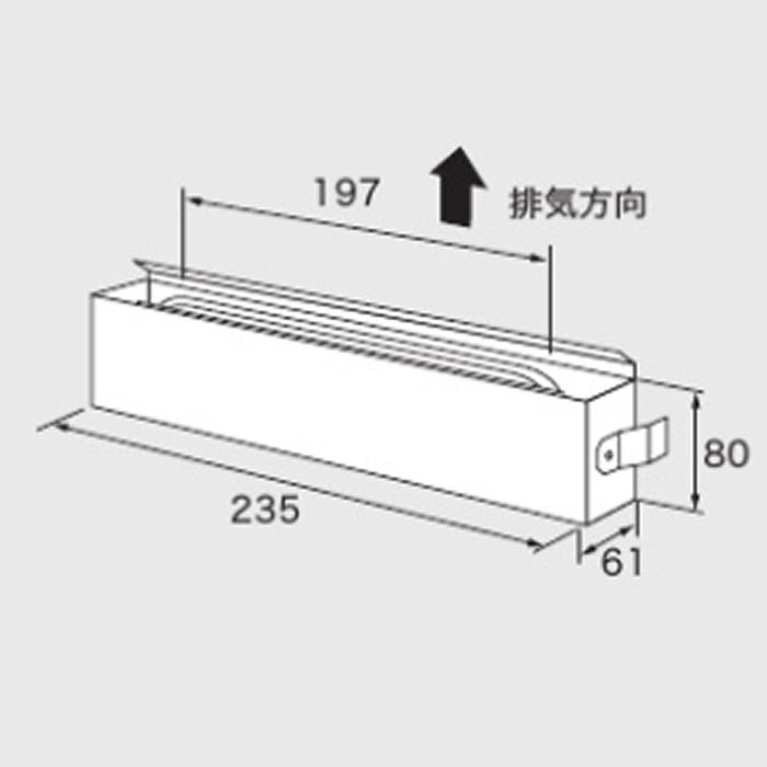 ガス給湯器用オプション　排気カバー　C80　ノーリツ（Noritz）　0704526　給湯器関連部材　 商品画像2：フォーシーズンプラス
