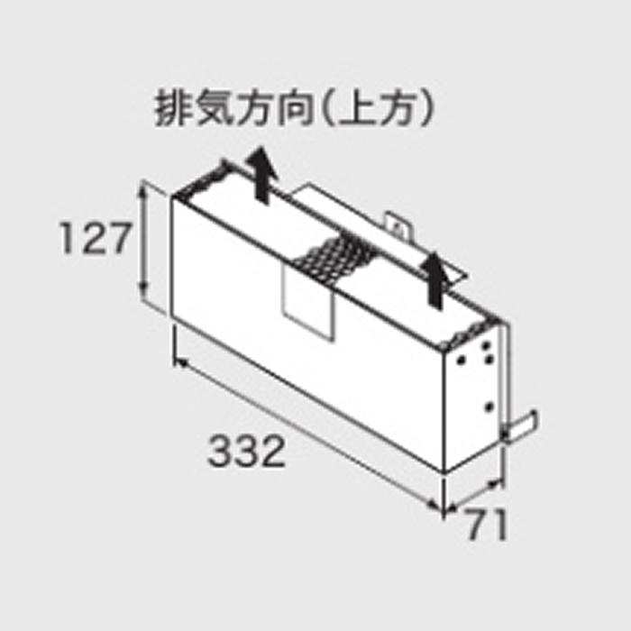 ガス給湯器用オプション　排気カバー　C109　ノーリツ（Noritz）　0707272　給湯器関連部材　 商品画像2：フォーシーズンプラス