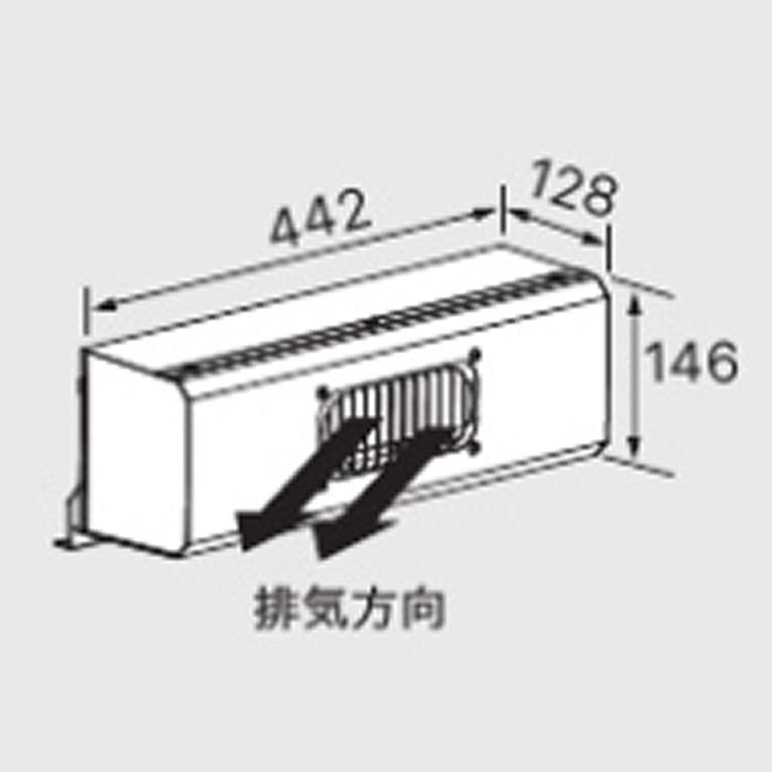 ガス給湯器用オプション　排気カバー　C127（斜方）　ノーリツ（Noritz）　0709264　給湯器関連部材　 商品画像2：フォーシーズンプラス