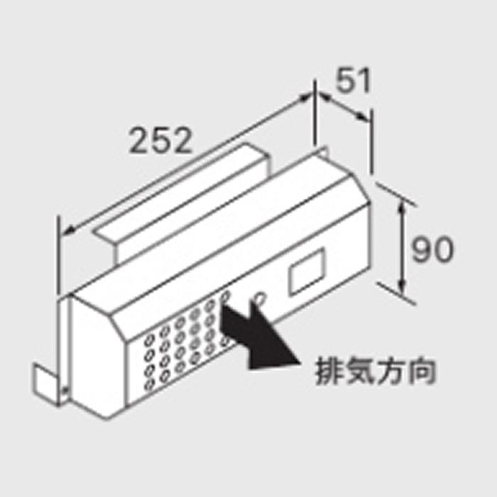 ガス給湯器用オプション　排気アダプター　RS　ノーリツ（Noritz）　0703451　給湯器関連部材 商品画像2：フォーシーズンプラス