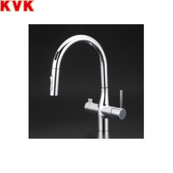 KM6091DEC KVKビルトイン浄水器用シングルシャワー付混合栓 センサー付 電池･･･