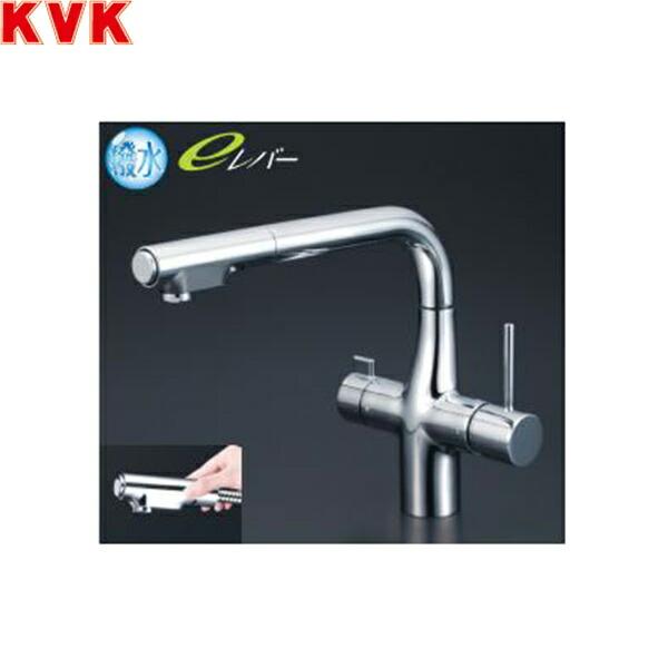 KM6121ECHS KVKビルトイン浄水器用シングルシャワー付混合栓 撥水膜