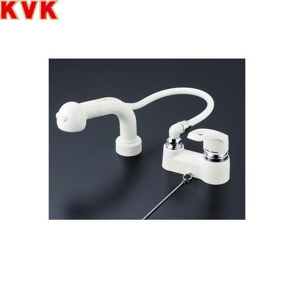 KM8008SLGS KVK洗面用シングルレバー式洗髪シャワー混合水栓 一般地仕様 ゴム･･･