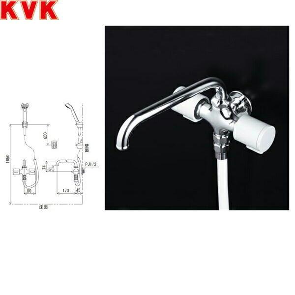 K18F KVK浴室用水栓ハンドシャワー付水栓(シャワー専用タイプ) 寒冷地仕様 送料無料