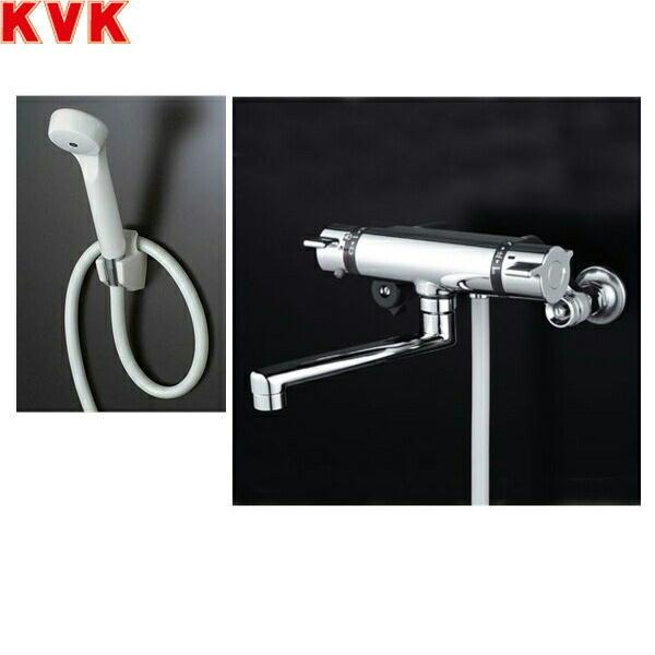 KVK サーモスタット式シャワー 1.6mメタリックホース・メッキシャワーヘッド付KF800WTMB 浴室、浴槽、洗面所
