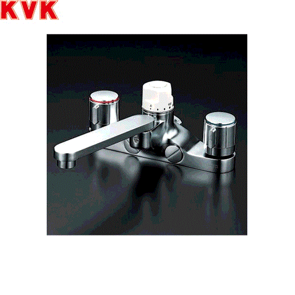 KM296 KVKデッキ形定量止水付2ハンドル混合水栓 一般地仕様 送料無料 商品画像1：住設ショッピング