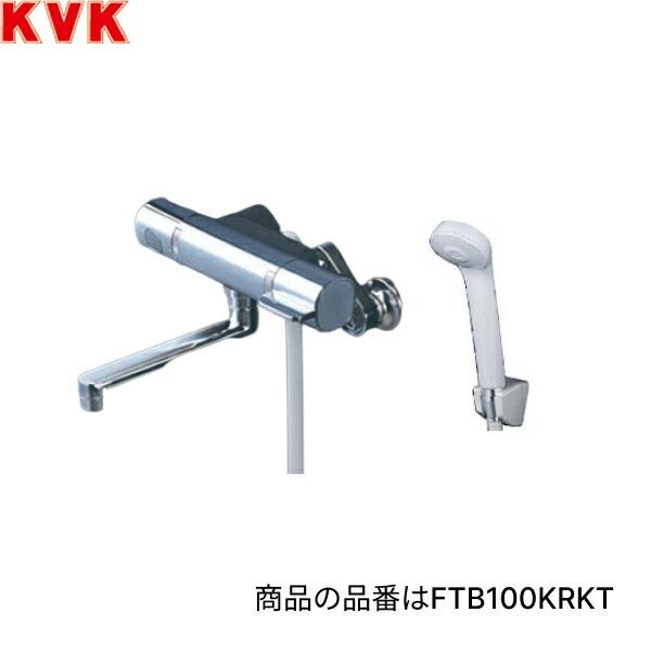 FTB100KRKT KVK浴室用サーモスタット式シャワー 楽付王ソケット付 170mmパイプ付 一般地仕様 送料無料 商品画像1：住設ショッピング