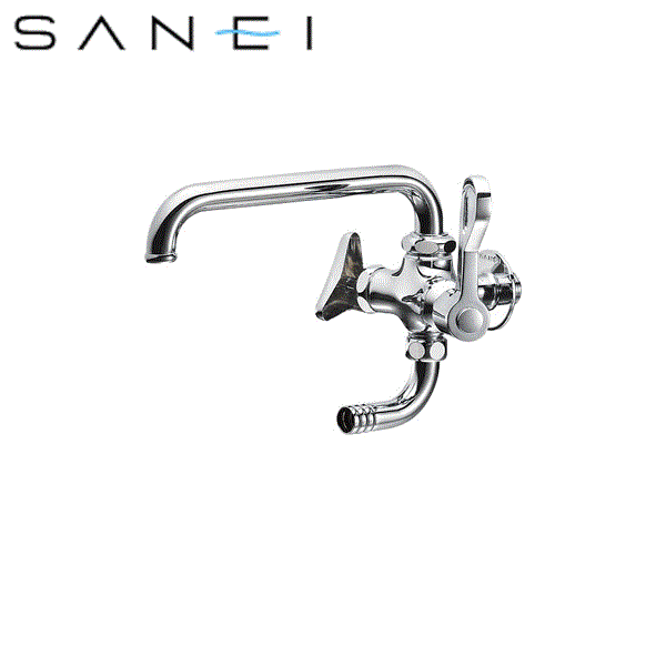 E2310-13 三栄水栓 SANEI 厨房用二口横形自在水栓 送料無料 商品画像1：住設ショッピング