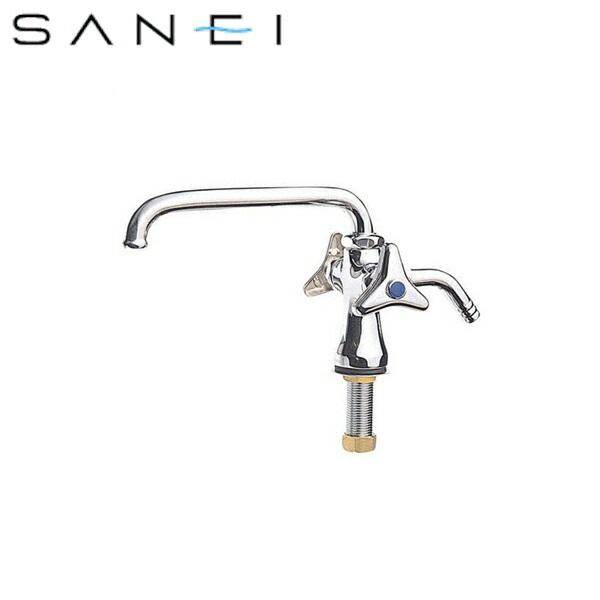 E50A-13 三栄水栓 SANEI 二口立形自在水栓 送料無料 商品画像1：住設ショッピング