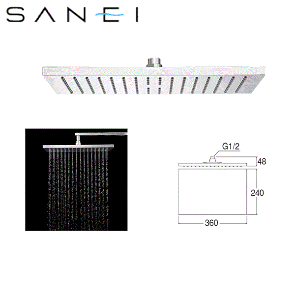 S1040F3 三栄水栓 SANEI 回転シャワーヘッド 送料無料