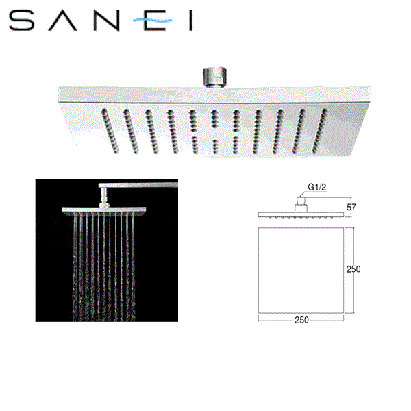 S1040F4 三栄水栓 SANEI 回転シャワーヘッド 送料無料
