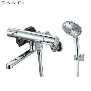 SANEI サーモシャワー混合栓 ホース1.6? 節水シャワー 断熱