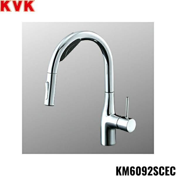 KM6092SCEC KVKビルトイン浄水器用シングルシャワー混合栓 浄水カートリッジ･･･