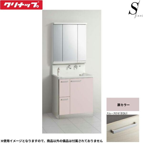 BSRH752JSSWEQUSI+M-753SRNE クリナップ CLEANUP 洗面化粧台+ミラーキャビネ･･･