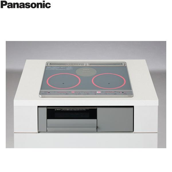 パナソニック Jシリーズ ビルトインIHクッキングヒーター 2口IH+ラジエント 鉄 ステンレス対応 幅60cm 光るリングあり シルバー/グレー KZ-J1H6AST 商品画像2：住設ショッピング