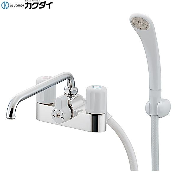 152-103 カクダイ KAKUDAI 2ハンドルシャワー混合栓 送料無料