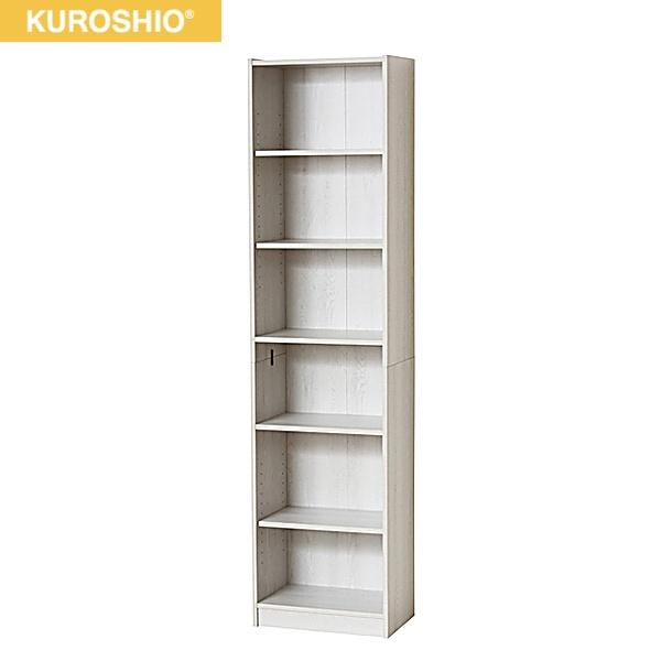 25501 クロシオ KUROSHIO らくらく組立文庫本棚W450 ホワイト 送料無料