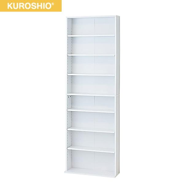 39398 クロシオ KUROSHIO 文庫本棚W600 S ホワイト 送料無料