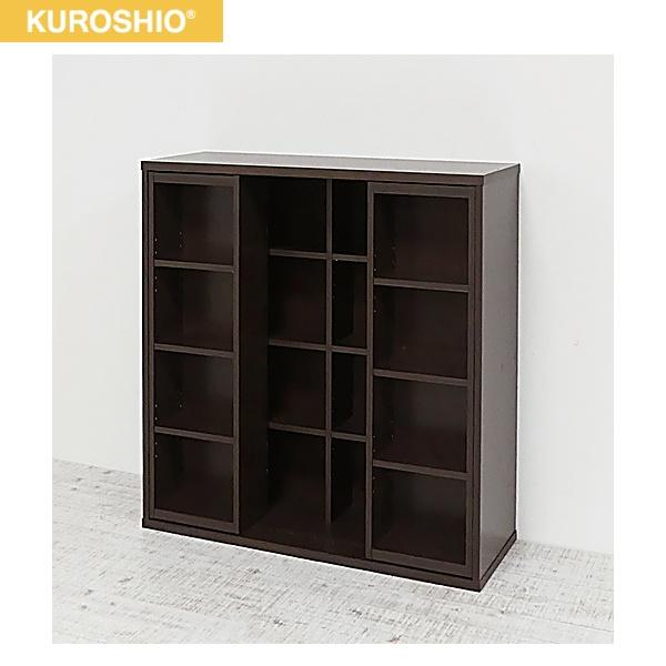 25217 クロシオ KUROSHIO 深型スライドシェルフ ダークブラウン 送料無料