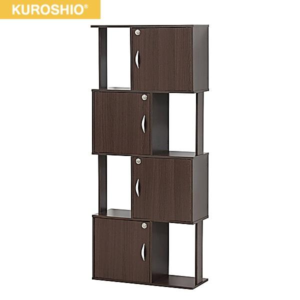39424 クロシオ KUROSHIO ラック鍵付き4段 ブラウン 送料無料