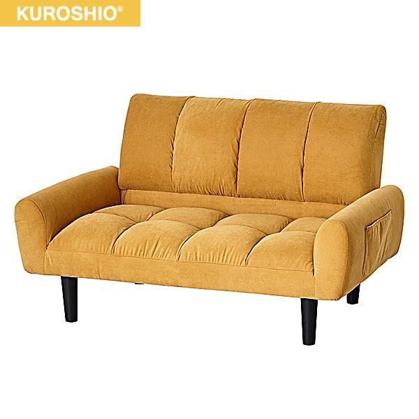 28750 クロシオ KUROSHIO 2Pコーデュロイソファー パンプキンイエロー 送料無･･･