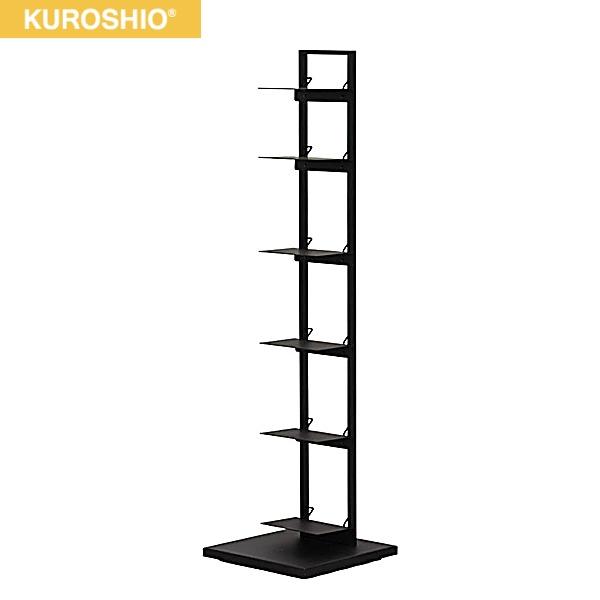 22862 クロシオ KUROSHIO ブックタワーシェルフ ブラック 送料無料