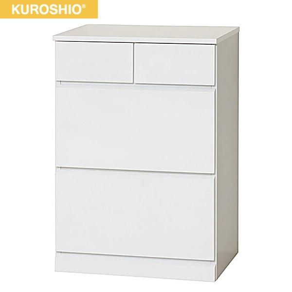 23738 クロシオ KUROSHIO シャイン ハイチェスト4D ホワイト 送料無料