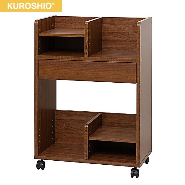 12155 クロシオ KUROSHIO コンパクト ランドセル収納ワゴン ブラウン 送料無･･･