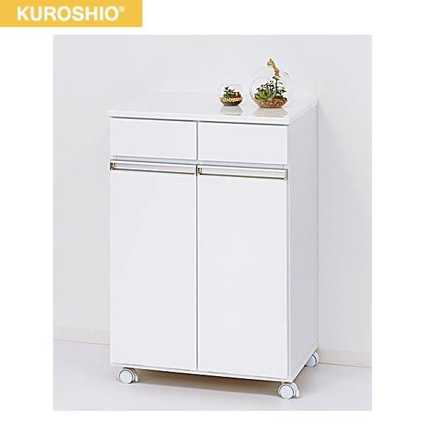 23703 クロシオ KUROSHIO ダイニングダストボックス2D ホワイト 送料無料