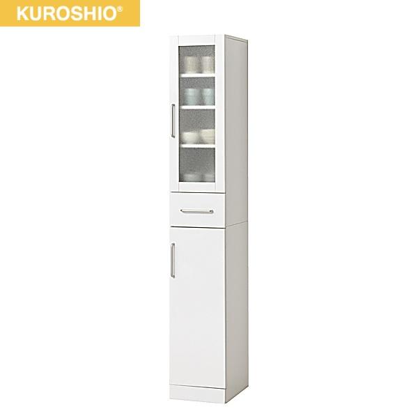 27145 クロシオ KUROSHIO ヌーヴォー 食器棚30-180 ホワイト 送料無料