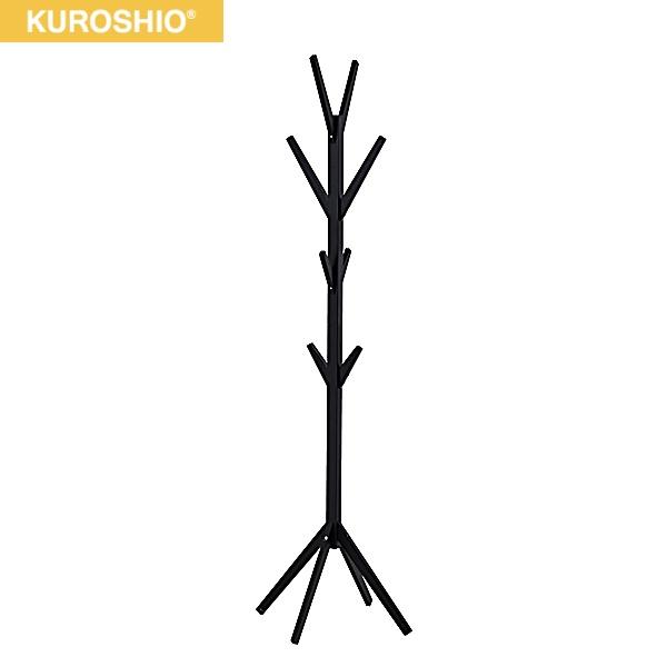23553 クロシオ KUROSHIO Bamboo ポールハンガー ブラック 送料無料