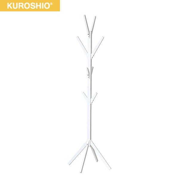23555 クロシオ KUROSHIO Bamboo ポールハンガー ホワイト 送料無料