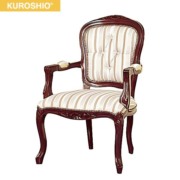 28561 クロシオ KUROSHIO マルシェチェアー 肘付 送料無料