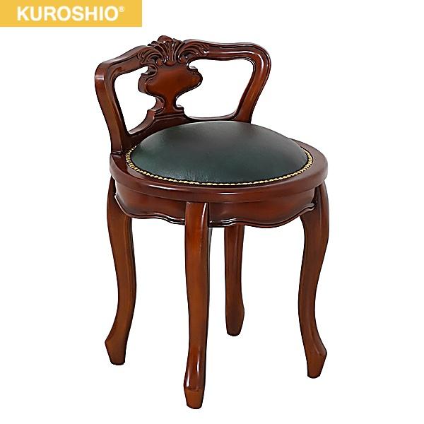 35267 クロシオ KUROSHIO ヴァーサ 背付ラウンドチェア ブラウン 送料無料