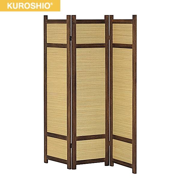 64856 クロシオ KUROSHIO 焼桐 スクリーン3連 送料無料