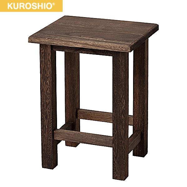64853 クロシオ KUROSHIO 焼桐 角スツール 送料無料