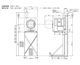 リンナイ ガス衣類乾燥機部材 専用台（高） ピュアホワイト DS-80HSFの 