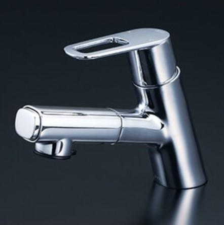 KVK 水栓金具  FSL150DZEFTHS シングルレバー式混合栓（ｅレバー）（撥水）洗面用 商品画像1：住設本舗 PLUS